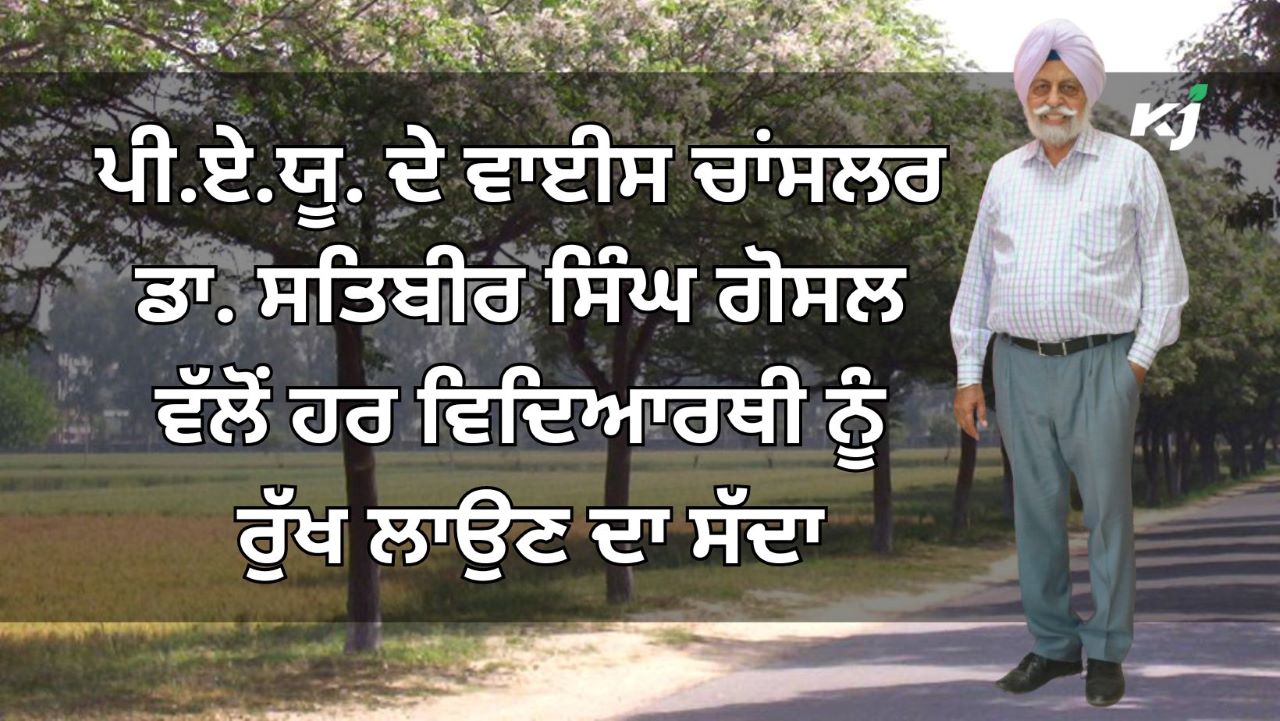 ਰੁੱਖਾਂ ਤੋਂ ਬਗੈਰ ਮਨੁੱਖ ਦਾ ਭਵਿੱਖ ਅਸੰਭਵ: ਪੀ.ਏ.ਯੂ. ਦੇ ਵਾਈਸ ਚਾਂਸਲਰ